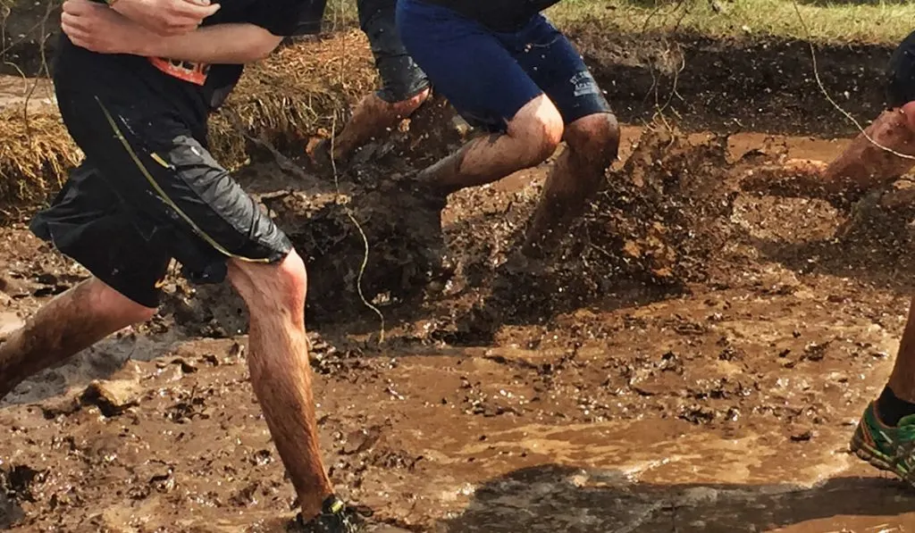 A tough race through the mud and over obstacles