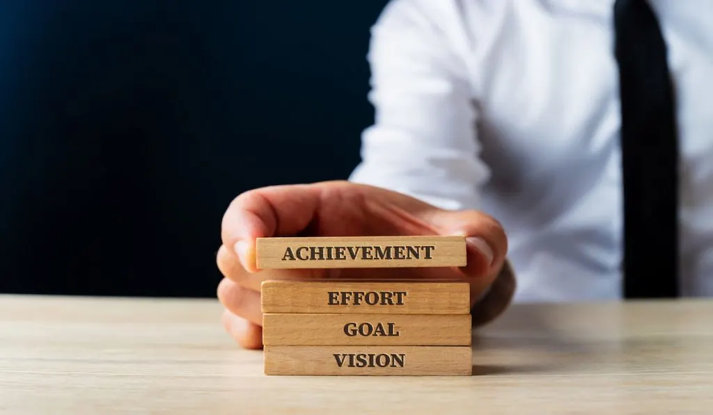 Words for success - Vision, Goal, Effort and Achievement